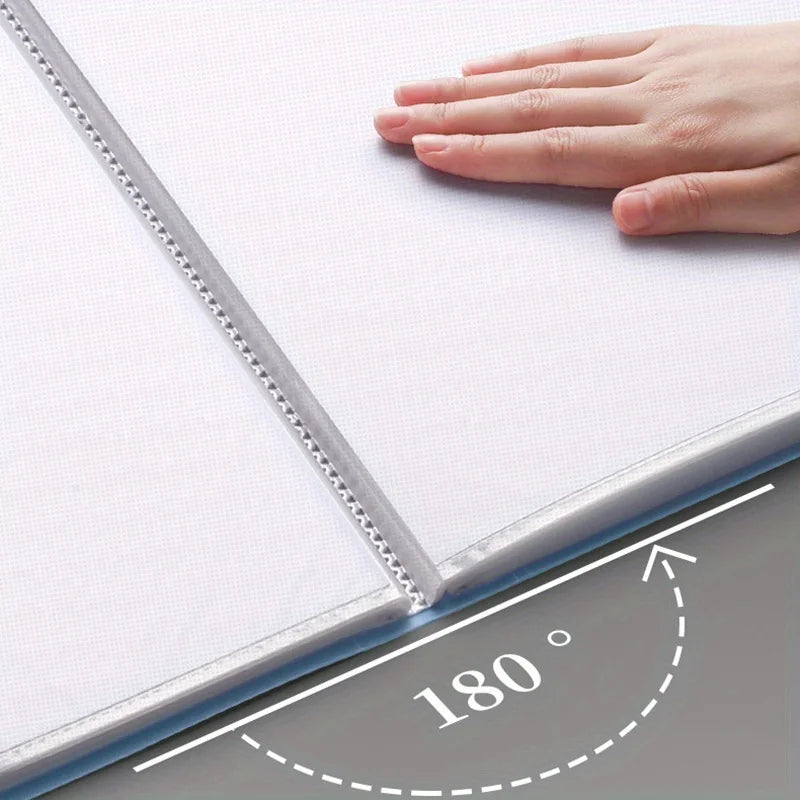 Porte-Vues avec Pochettes Transparentes & Fermeture à Élastique pour Rangement Documents – 20/30/40/ 60 Pages