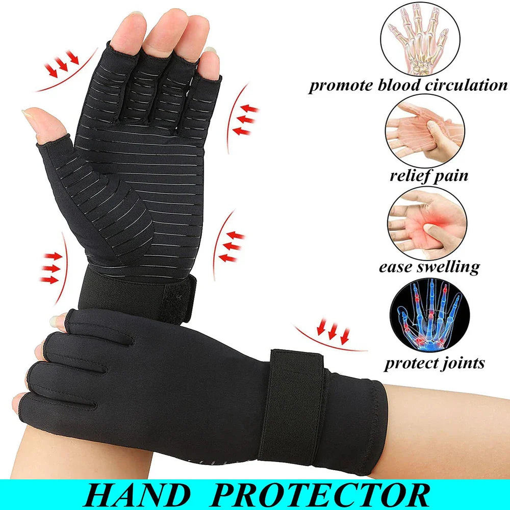 Gants de thérapie anti-arthrose réglables