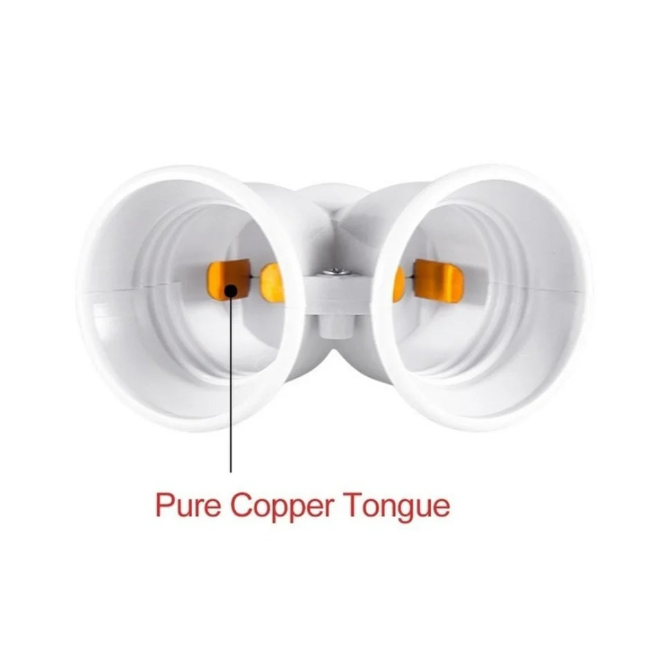 Adaptateur Douille E27 Double Sortie – Lot de 3