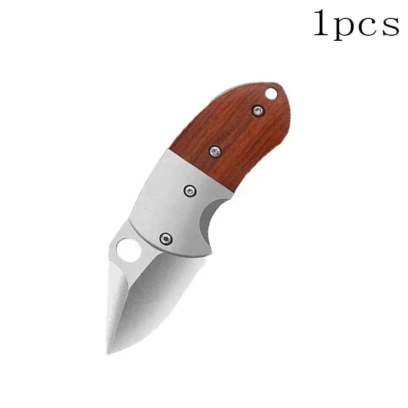 Couteau Pliant Élégant – Acier Inox & Bois