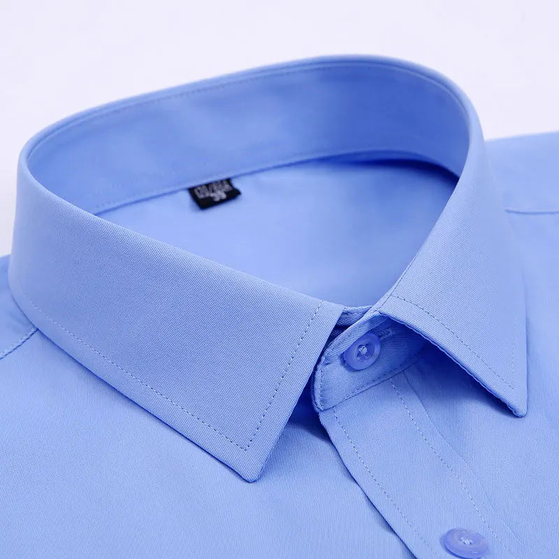 Chemise Homme à Rayures & Manches Longues – Sans Repassage, Anti-froissage et Respirante