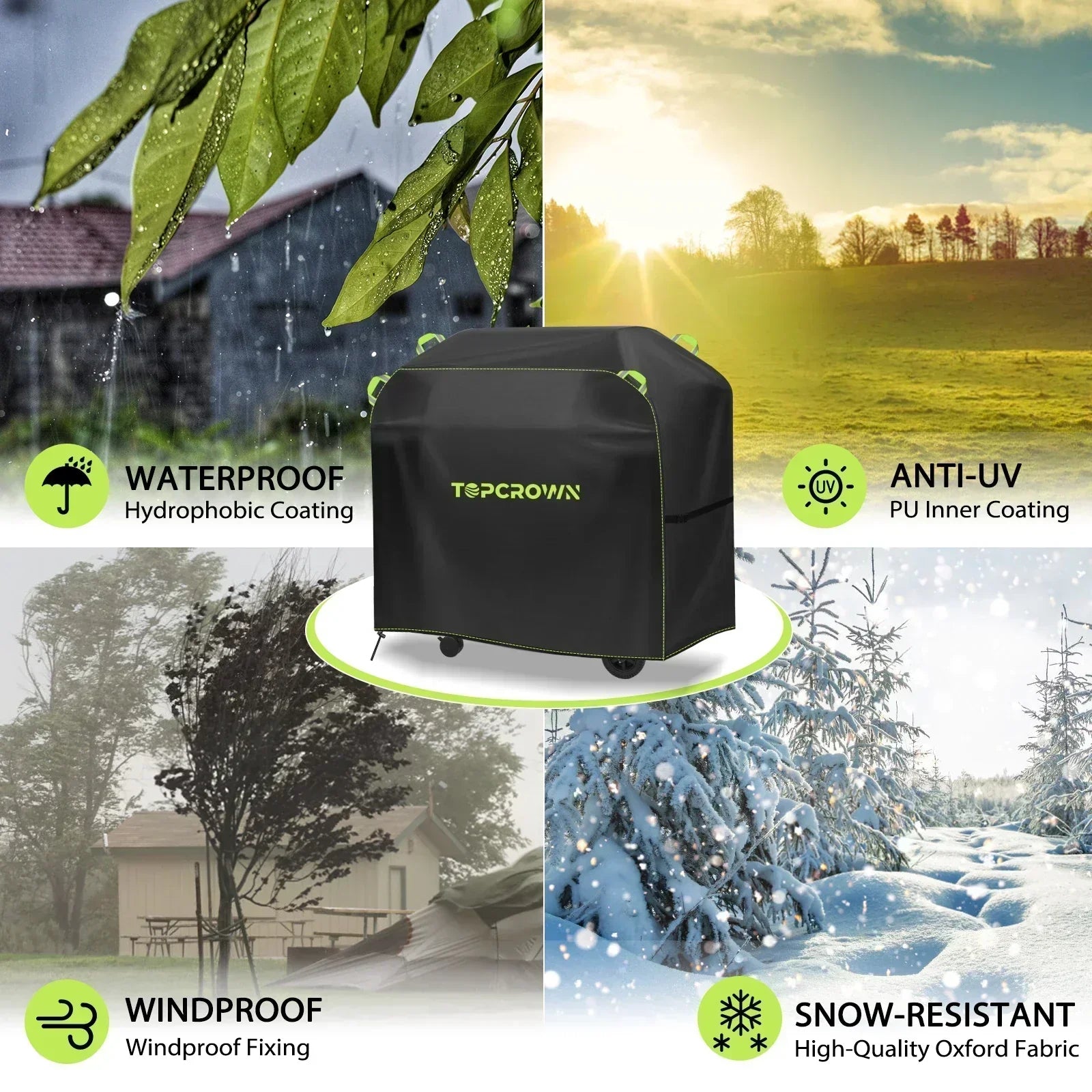 Housse Barbecue Imperméable Anti-UV & Neige