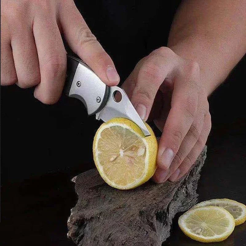 Couteau Pliant Élégant – Acier Inox & Bois