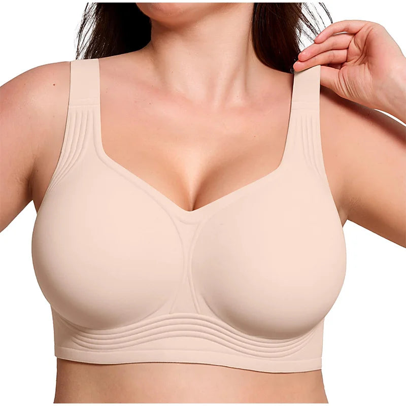 Soutien-Gorge Femme Sans Coutures, Sans Armatures & à Maintien Optimal – Larges Bretelles & Grandes Tailles