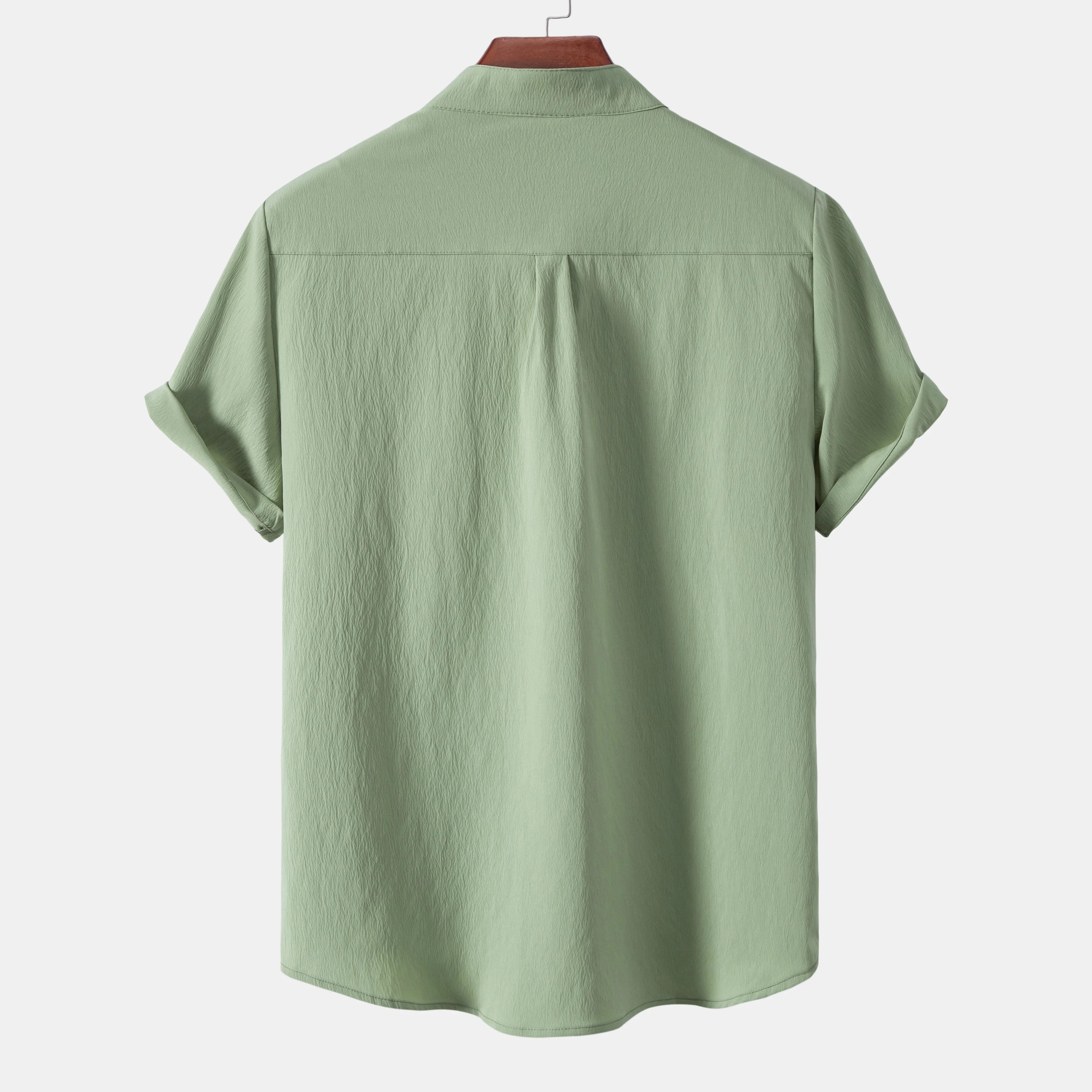 Chemise Décontractée à Col Mao - Printemps & Été