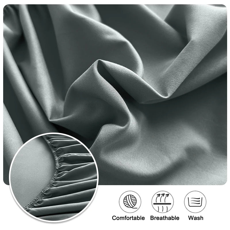 Drap-Housse Rafraîchissant d’Été – Tissu Respirant, Doux pour la Peau avec Bande Élastique