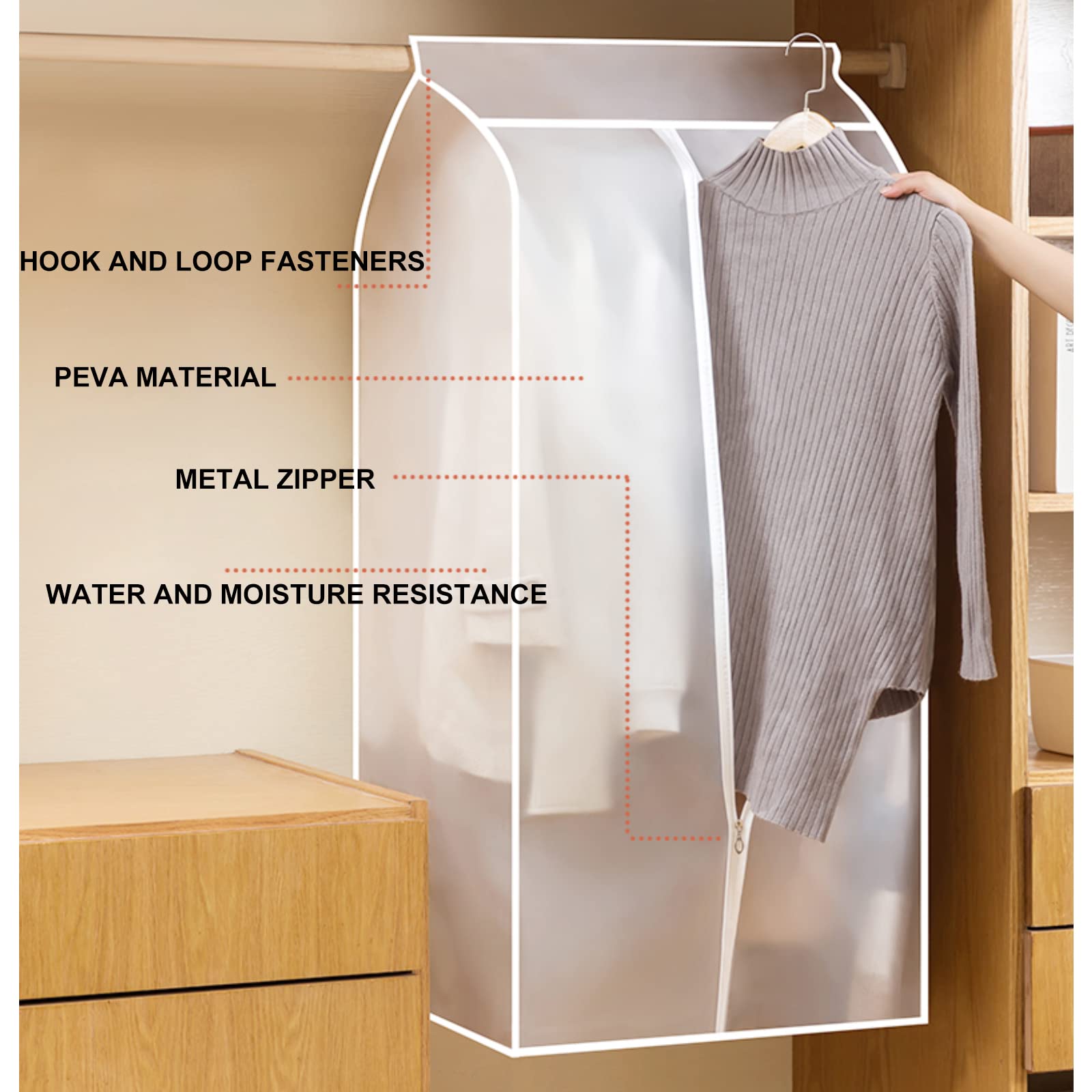Housse de protection anti-poussière vêtements