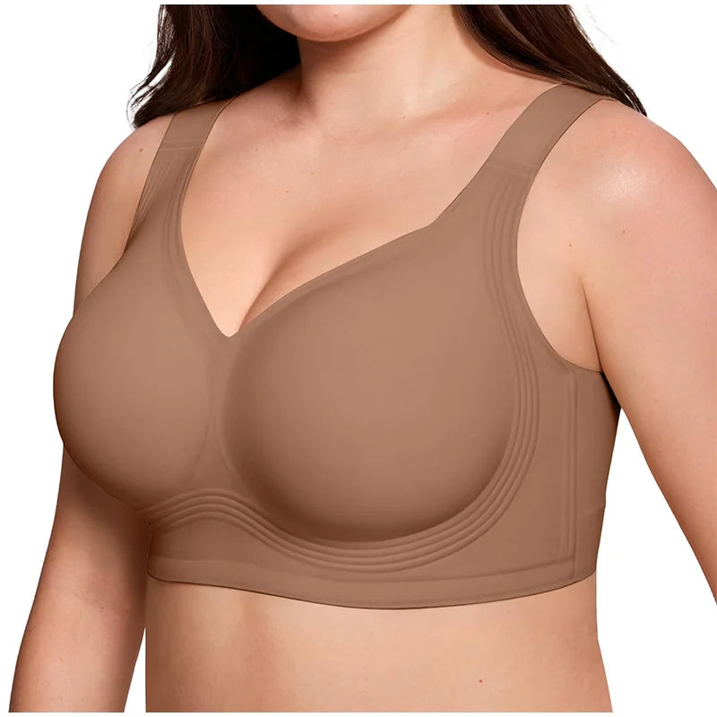 Soutien-Gorge Femme Sans Coutures, Sans Armatures & à Maintien Optimal – Larges Bretelles & Grandes Tailles