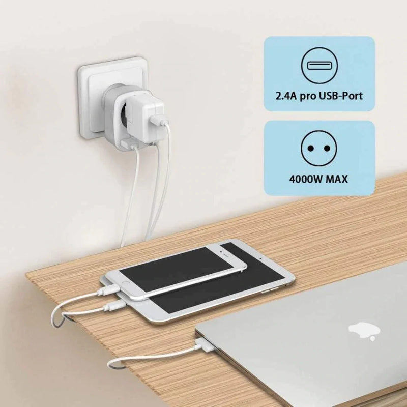 Extension prise murale USB - DealValley