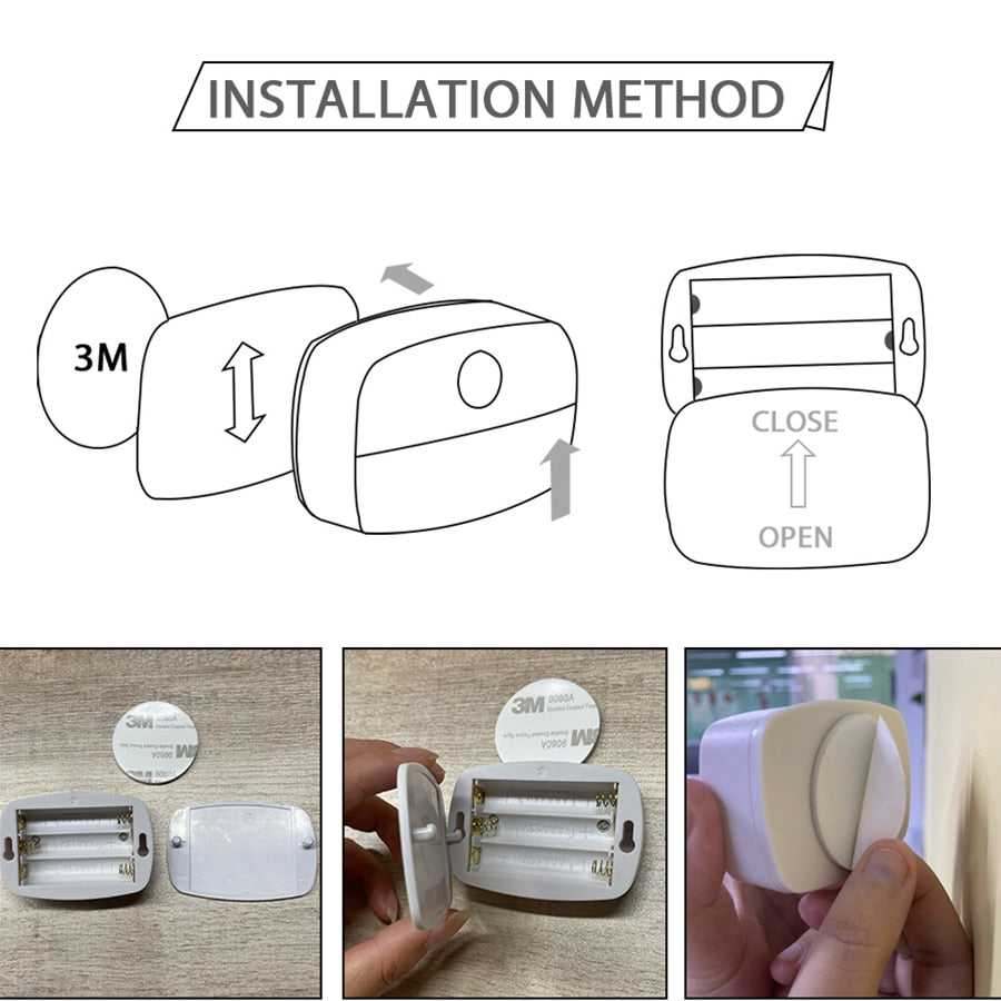 4 x SPOT LED sans-fil - detecteur de mouvement