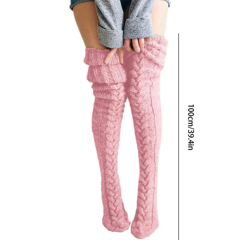Chaussettes extra longues tricotées