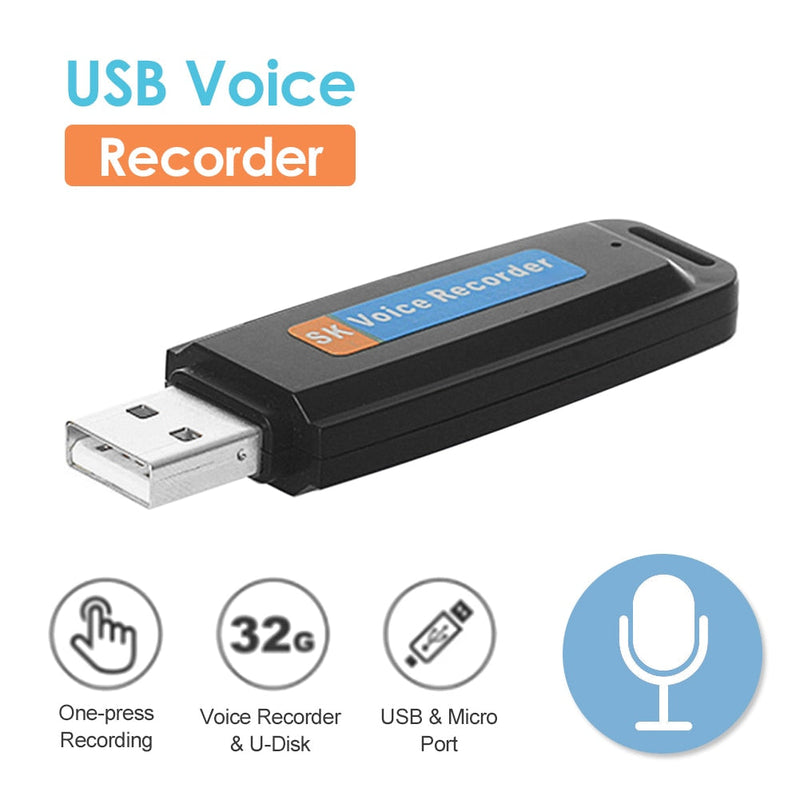 Enregistreur vocal USB + Carte SD 32 GB OFFERTE
