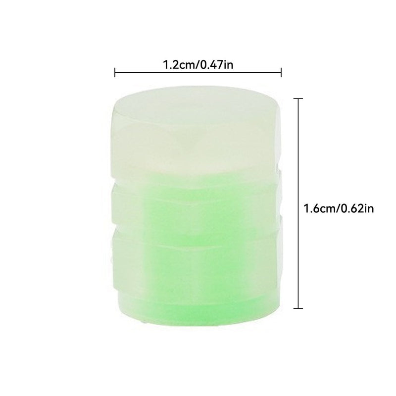 4x Bouchon de valve fluorescent pour pneus