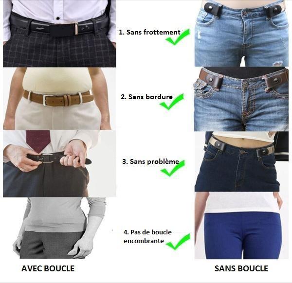 Ceinture sans boucle