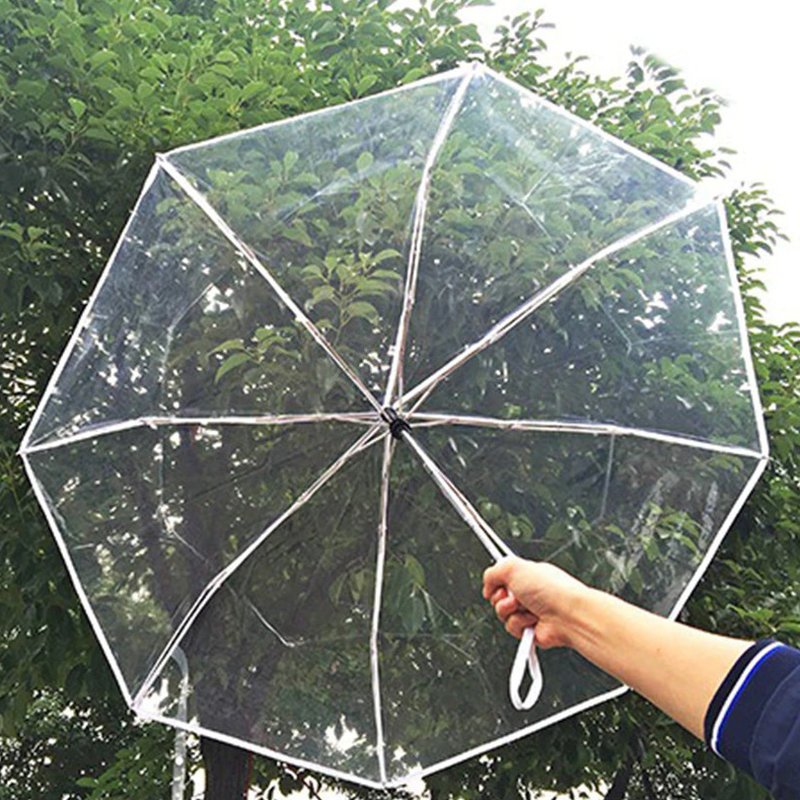 Parapluie de poche transparent
