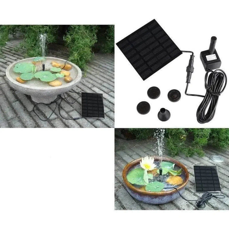 Fontaine solaire - panneau indépendant